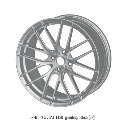 lightweight forged aluminium alloy wheel in grinding polish for Mazda MX-5 ND Miata
