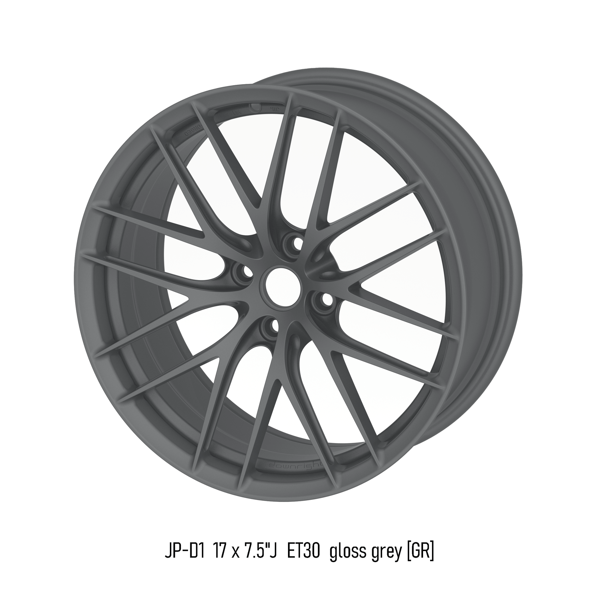 lightweight forged aluminium alloy wheel in gloss grey for Mazda MX-5 ND Miata