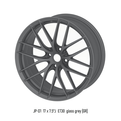 lightweight forged aluminium alloy wheel in gloss grey for Mazda MX-5 ND Miata