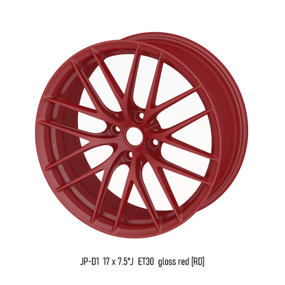 lightweight forged aluminium alloy wheel in red for Mazda MX-5 ND Miata