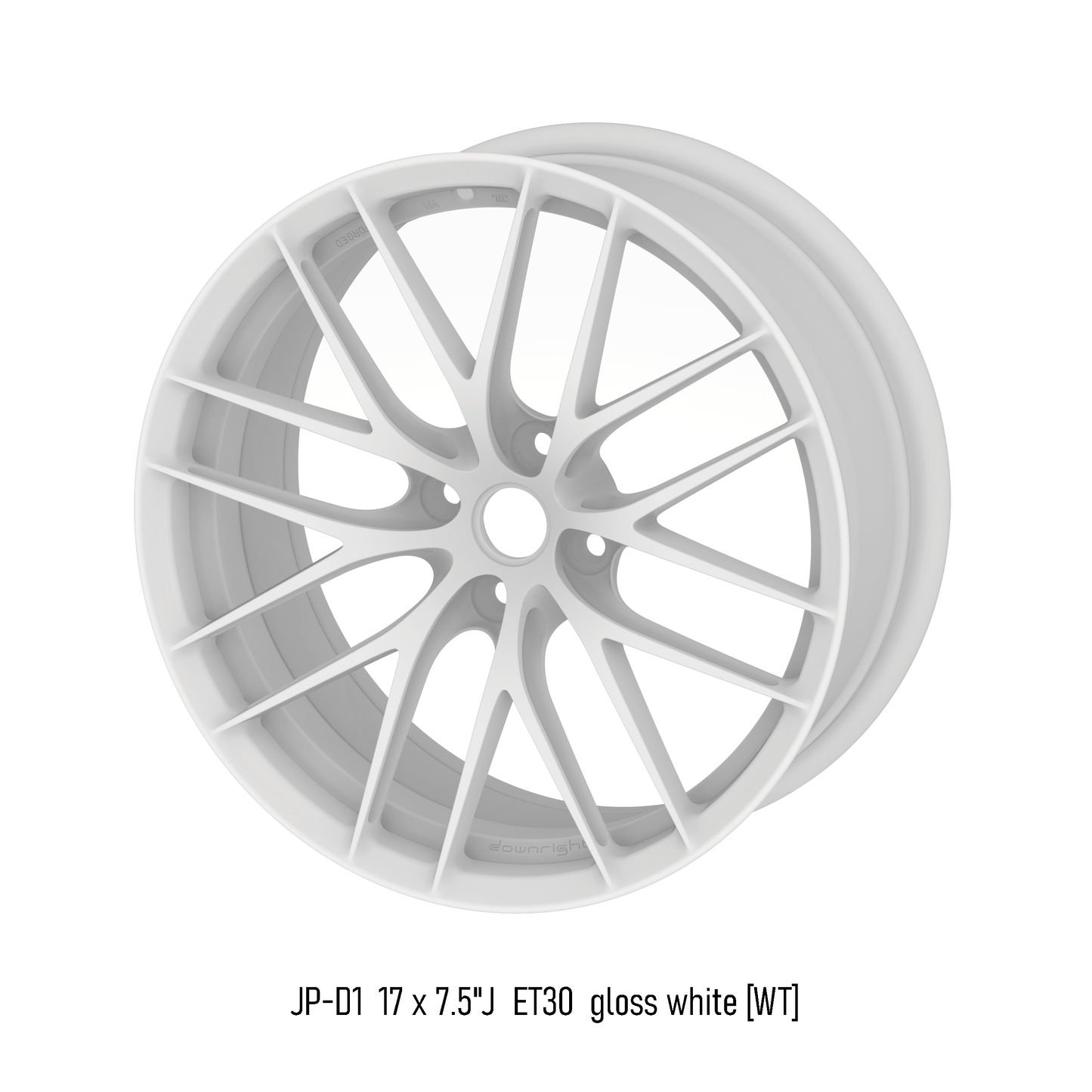lightweight forged aluminium alloy wheel in gloss white for Mazda MX-5 ND Miata